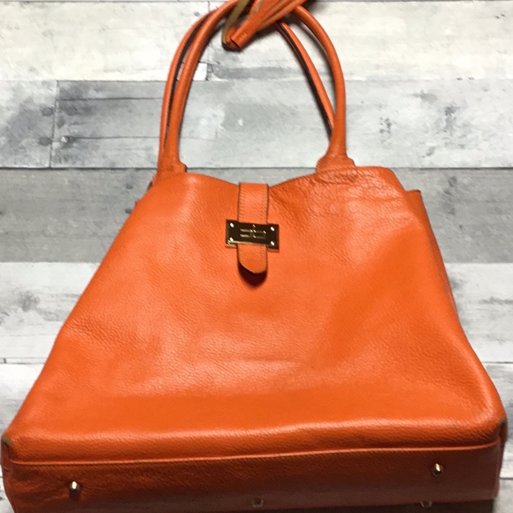 Courage B Iconic Shoulder Bag + Coin Purse, Italian Leather
